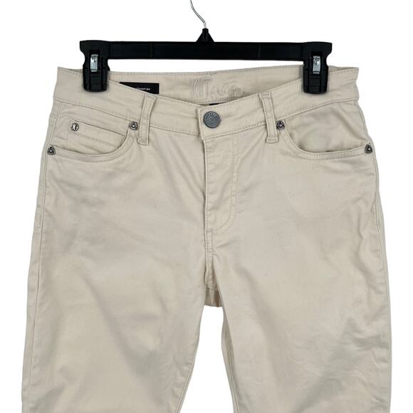 Kut from the Kloth jeans Katy Ankle straight leg cream size 4 - Picture 3 of 6